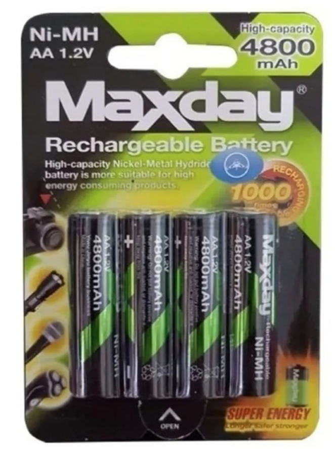 X4 Pilas Recargables Aa Pilas Aa Recargables 4800mah 1.2v-0