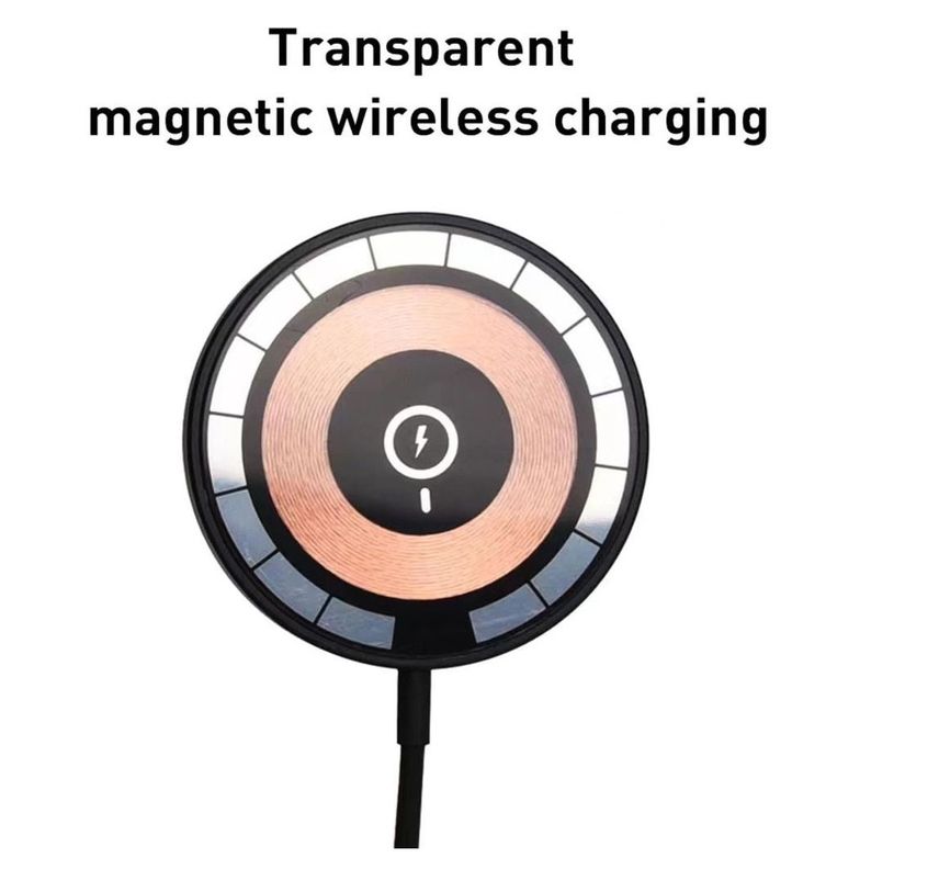 Cargador Almohadilla de Carga Magnética para Teléfono Tipo C de 15 W-1