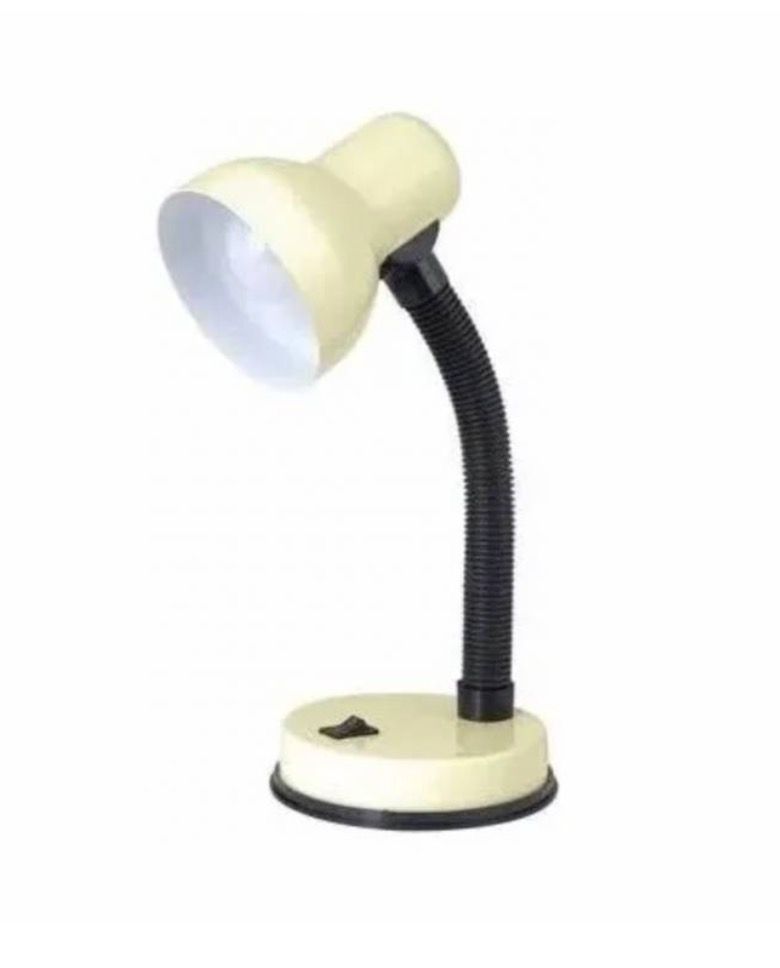 Lampara Escritorio Color Blanco Cuello Flexible