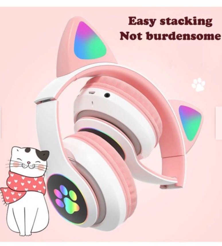 Audífonos Inalámbricos Bluetooth L550 Cat Ear Recargable-1