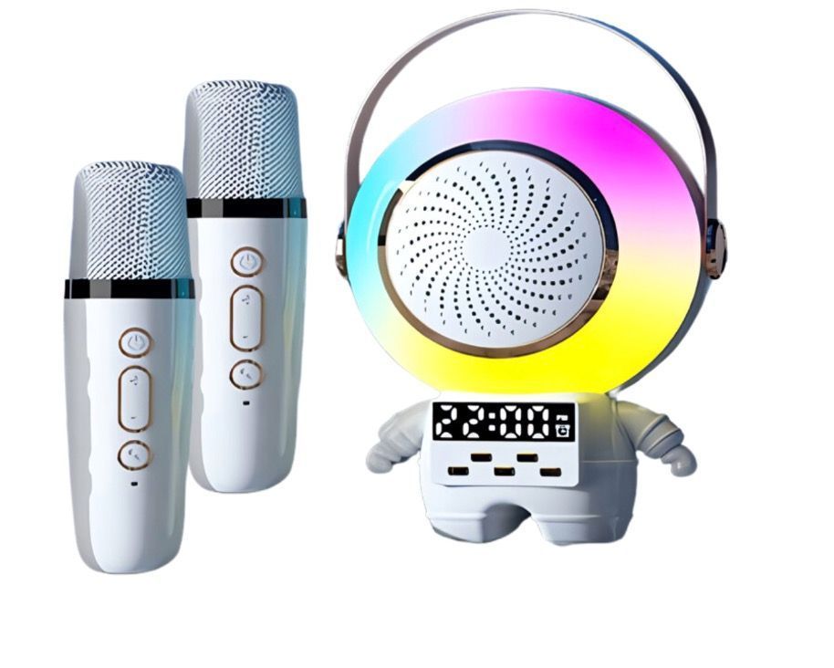 Parlante Bluetooth Astronauta Doble Microfono USB-0