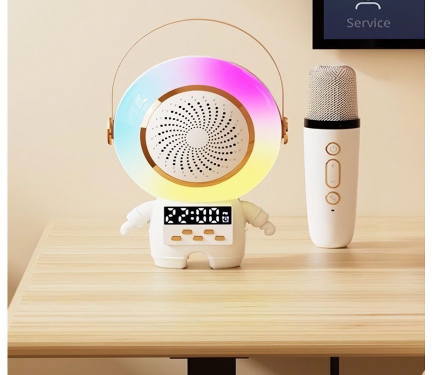 Parlante Bluetooth Astronauta Doble Microfono USB-1