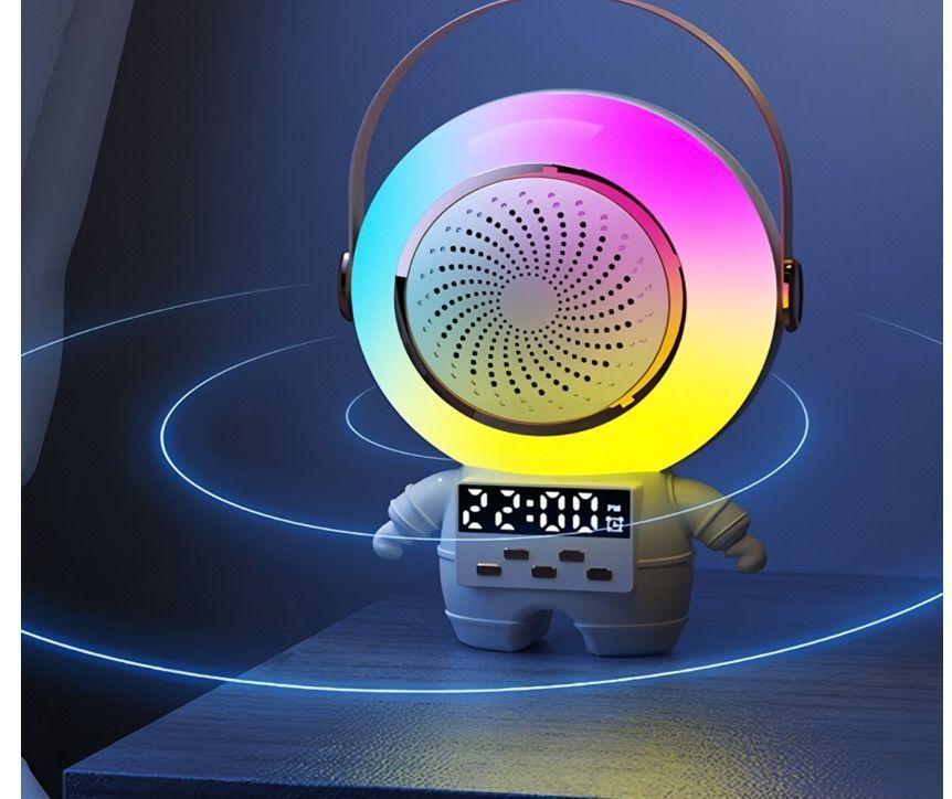 Parlante Bluetooth Astronauta Doble Microfono USB-2