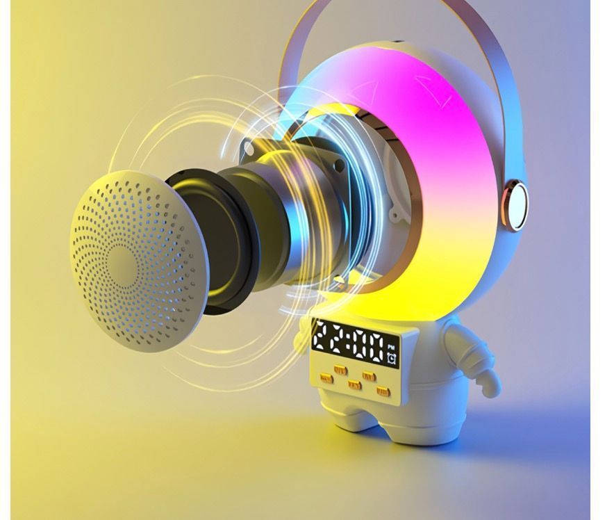 Parlante Bluetooth Astronauta Doble Microfono USB-3