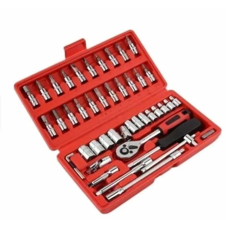 Juego Caja Set Dados Chicharra 46 Pcs Herramientas-0