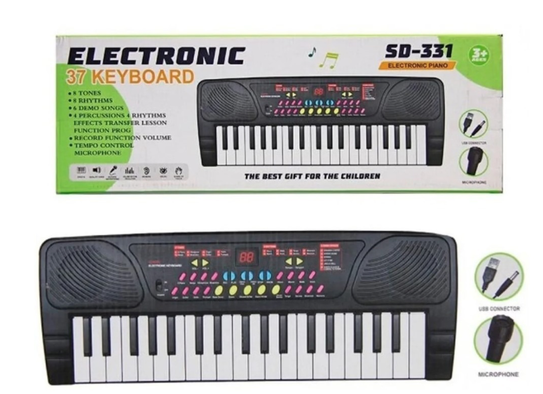 Piano Electrónico Infantil de 37 Teclas-2