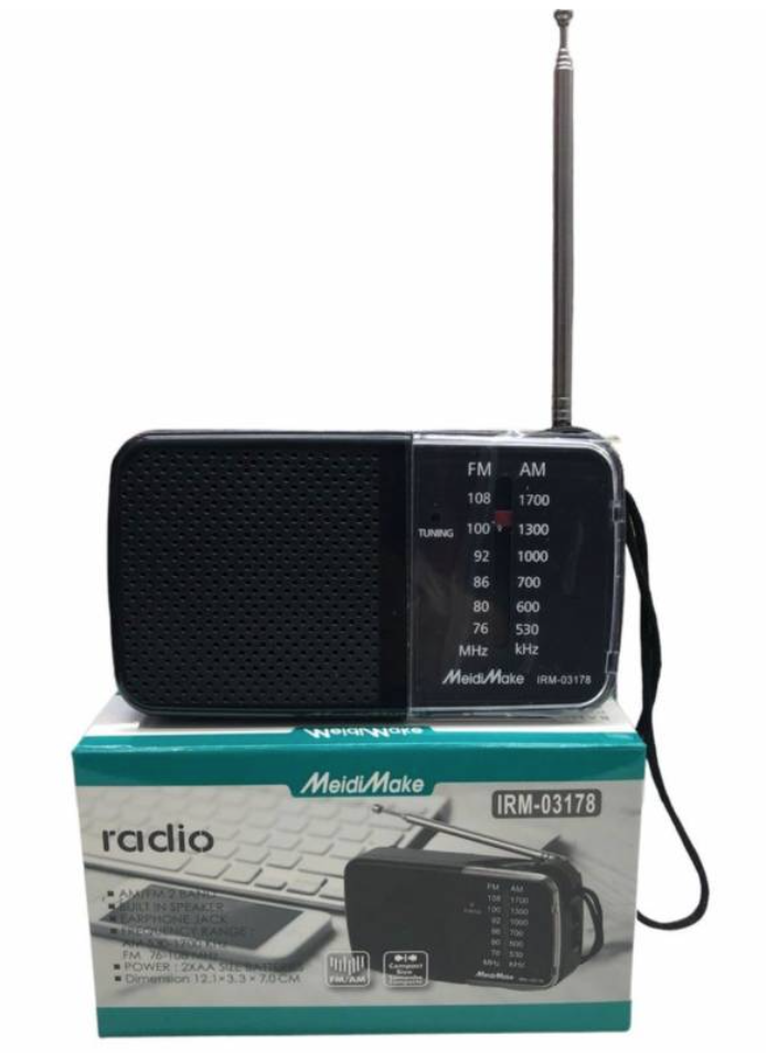 Radio A Pilas Fm - Am Portable De Bolsillo-1