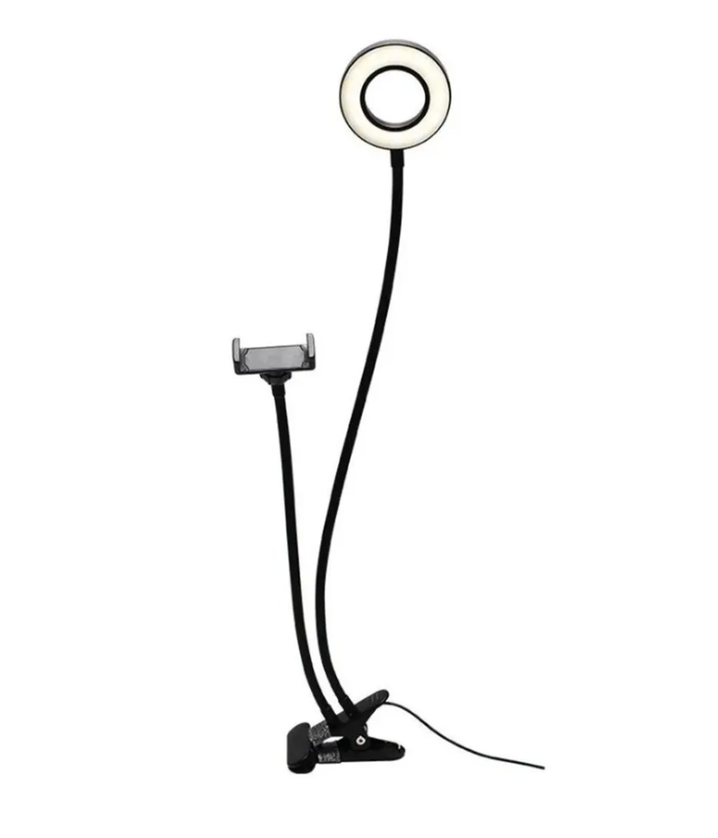 Kit 2en1 Aro Luz Fotografia Led Selfie Soporte-0