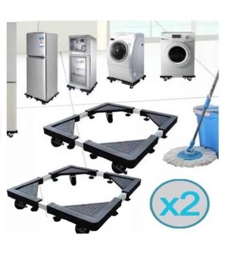 2 Base Multiuso Rueda Cocina Lavadoras Refrigerado-0