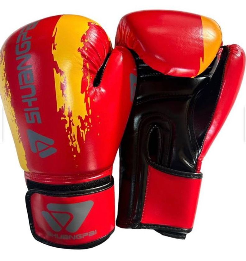 Guantes De Boxeo ROJO AMARILLO10 Oz-0