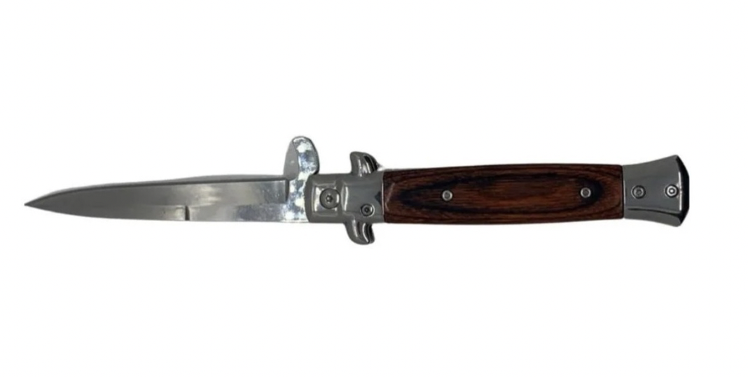 Navaja Cortapluma Cuchillo Tactico Mango De Madera -0