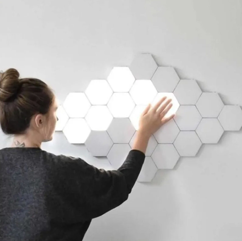 3 Luz Led Colores Hexagonal Para Ensamble Con Control Remoto-3