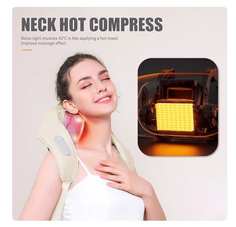 Masajeador de Cuello y Espalda Calor Inalambrico USB-3