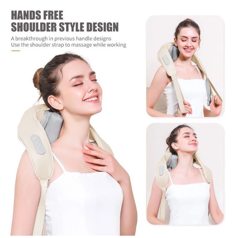 Masajeador de Cuello y Espalda Calor Inalambrico USB-5