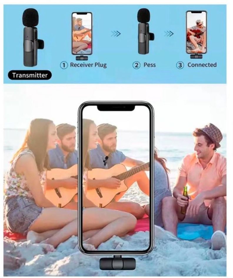 Micrófono Inalámbrico Para ANDROID TIPO C X2 MIC-3