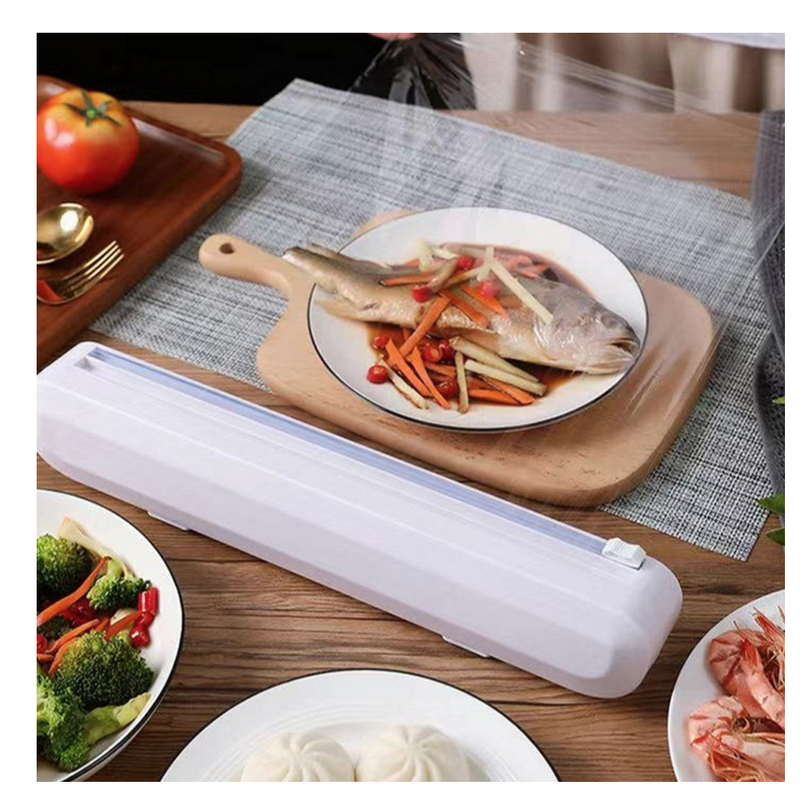 Dispensador De Papel Alusa Cortador Film Porta Rollo Cocina-5