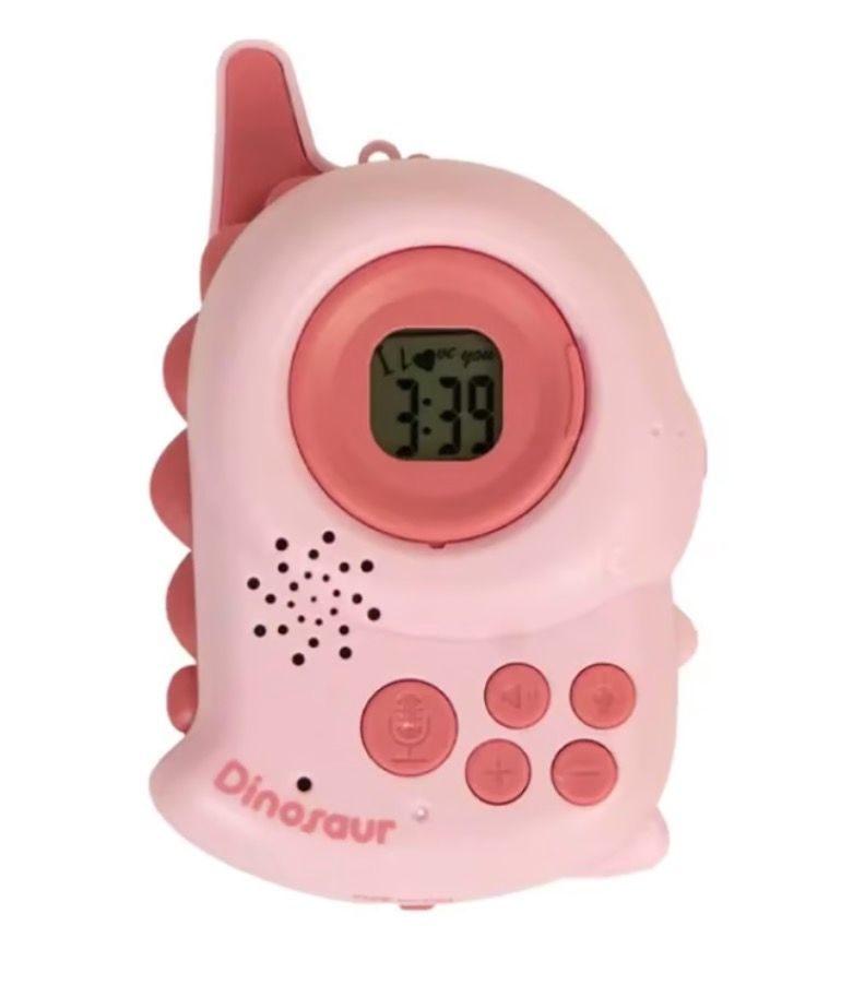 Walkie Talkie Niños Dinosaurio Kids Intercom Color Azul Y Rosado Par.-1