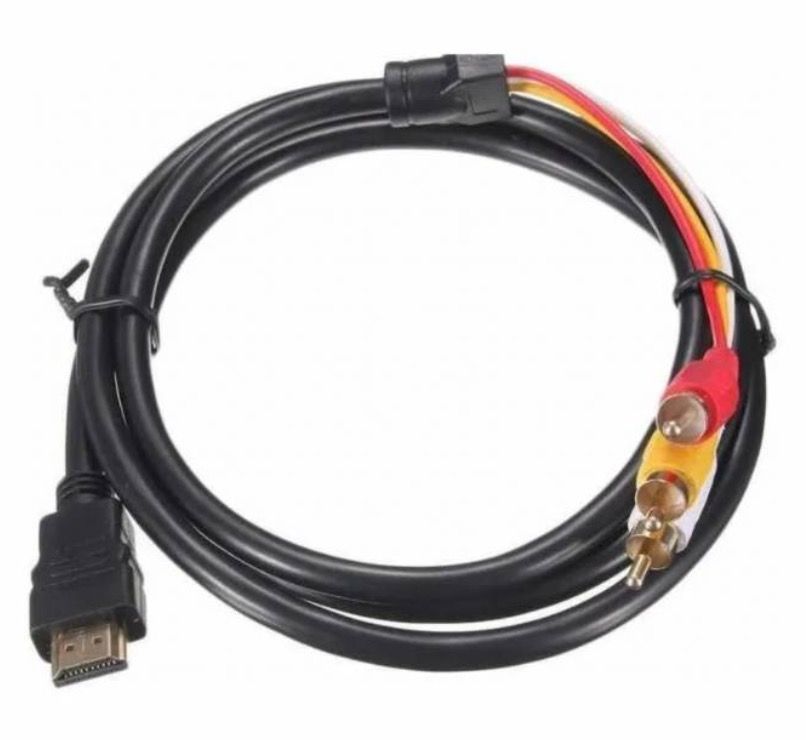 Cable 1.5m Hdmi Macho A 3 Rca Audio Vídeo Av Componentes-4