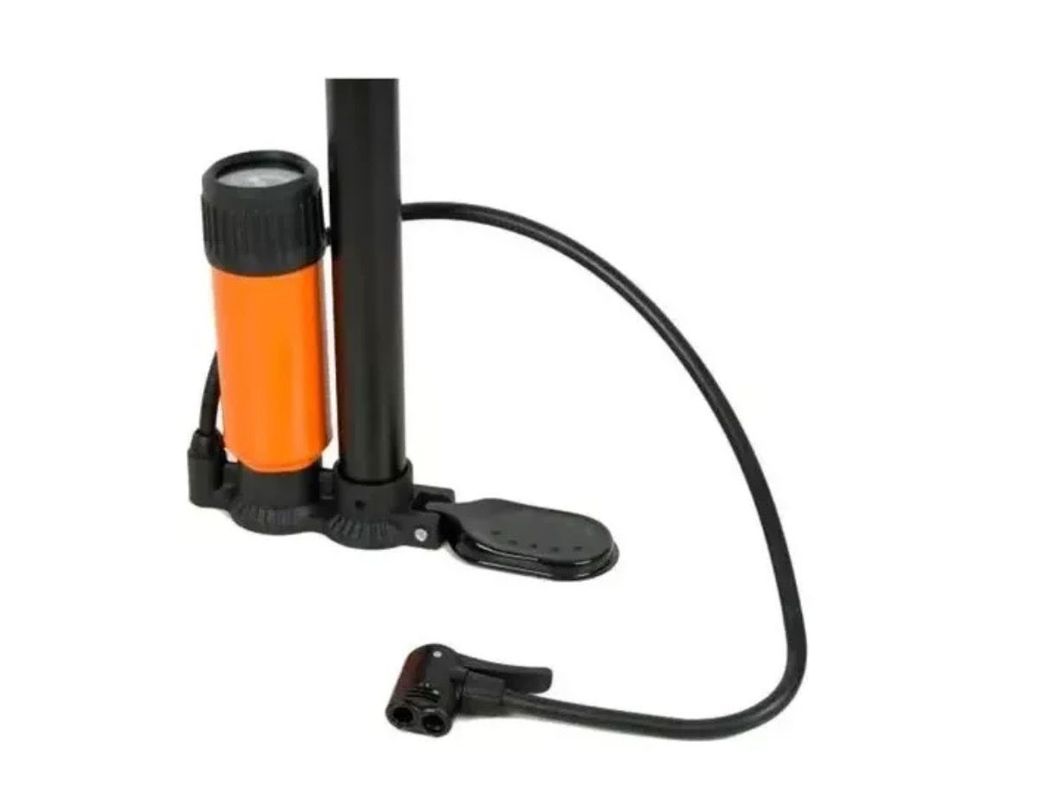 Bombin Inflador Bicicleta Balón + Medidor De Presión-4