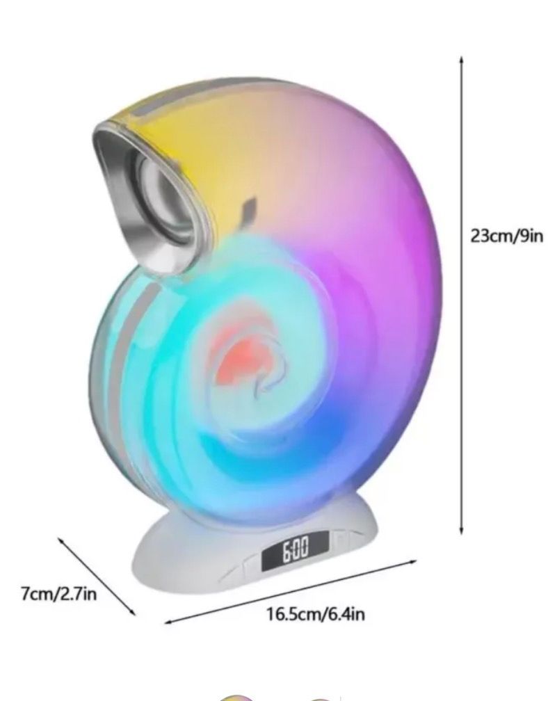 Parlante Bluetooth Caracol Altavoz RGB Musica Radio-2