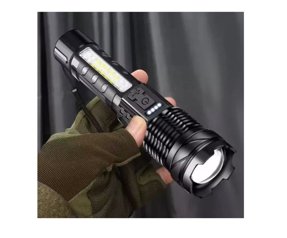 Packx2 Linterna Led Usb Titanium Tactical Laser Pro Camping-3