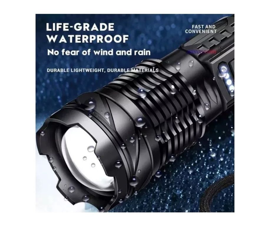 Packx2 Linterna Led Usb Titanium Tactical Laser Pro Camping-5