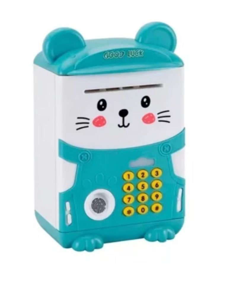 Alcancía Gato Ahorro Automatica Sonido y Huella-1