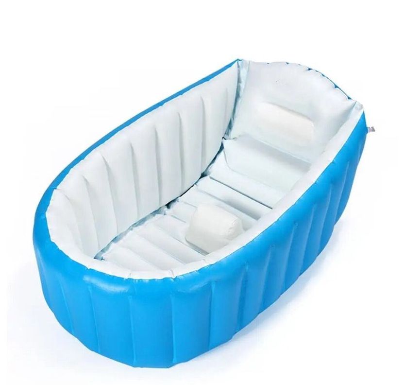 Banera Inflable Portatil Para Ninos Celeste