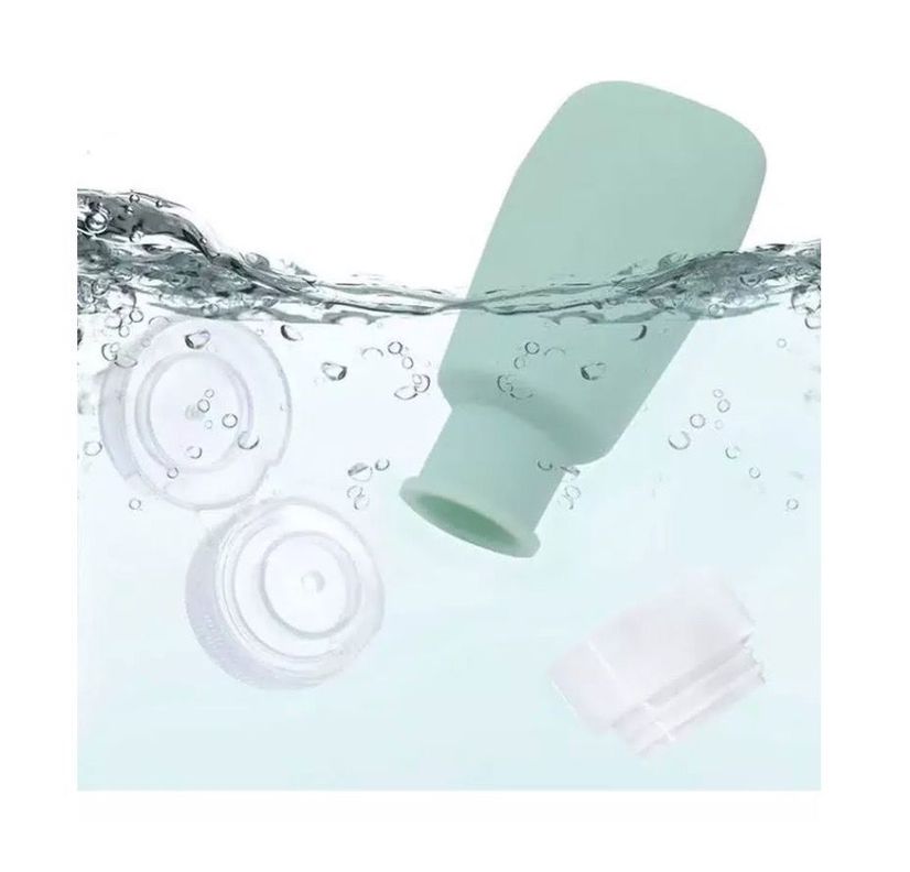 Kit De Viaje X4 Botellas De Silicona Dispensadores 90ml-5