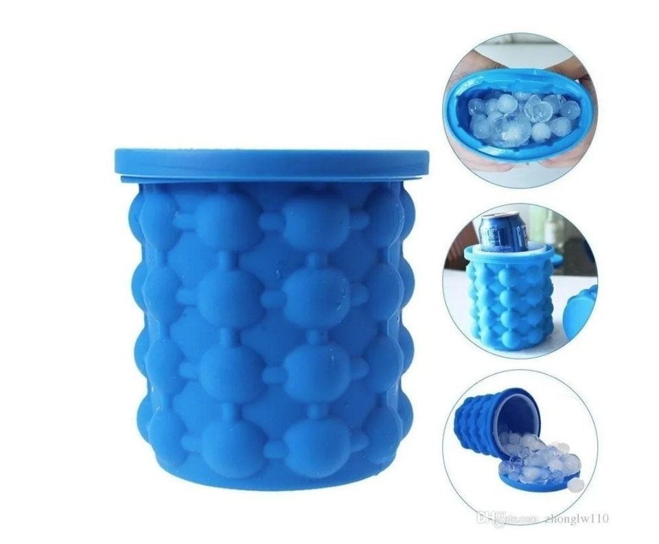 Hielera Cubeta Cubetera Hielo Facil Ice Silicona-2