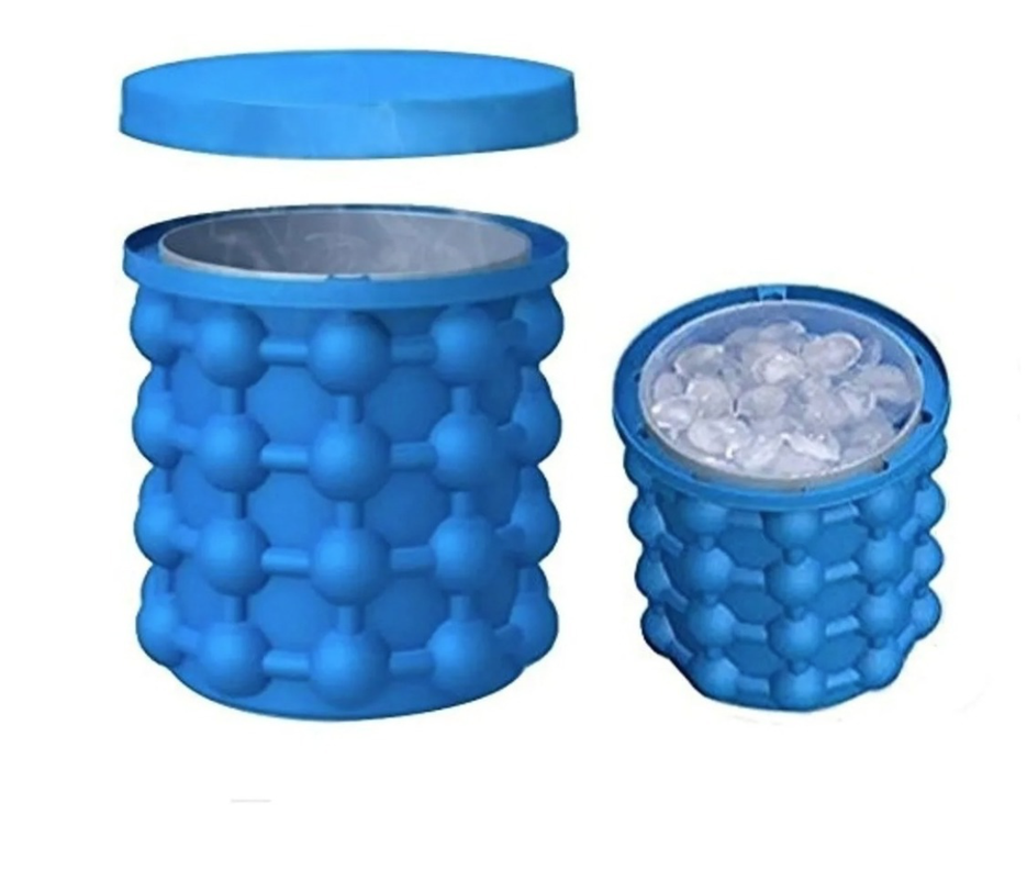 Hielera Cubeta Cubetera Hielo Facil Ice Silicona-1