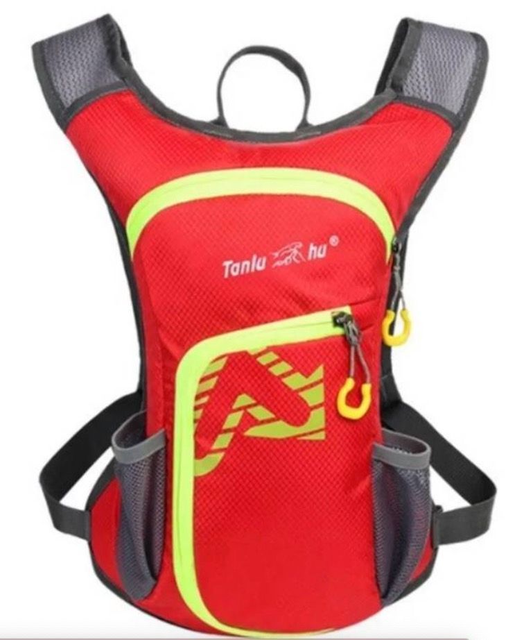 Mochila Deportes Trekking Y Montañismo Hidratación Roja-0