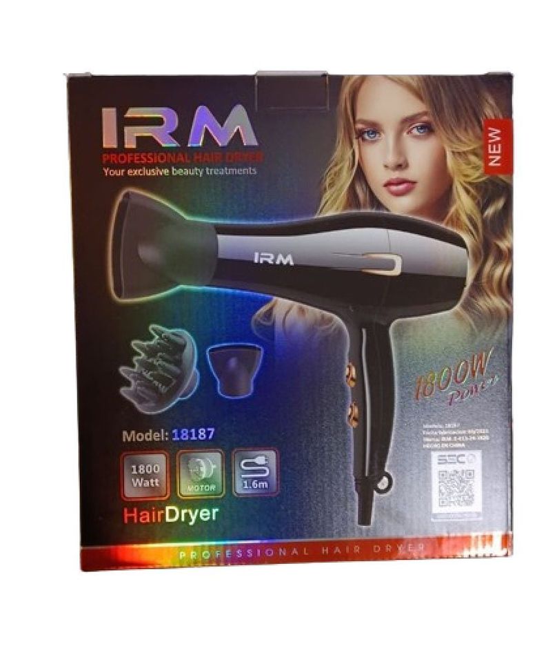 Secador De Pelo 1800w Uso Profesional Mod18187-1