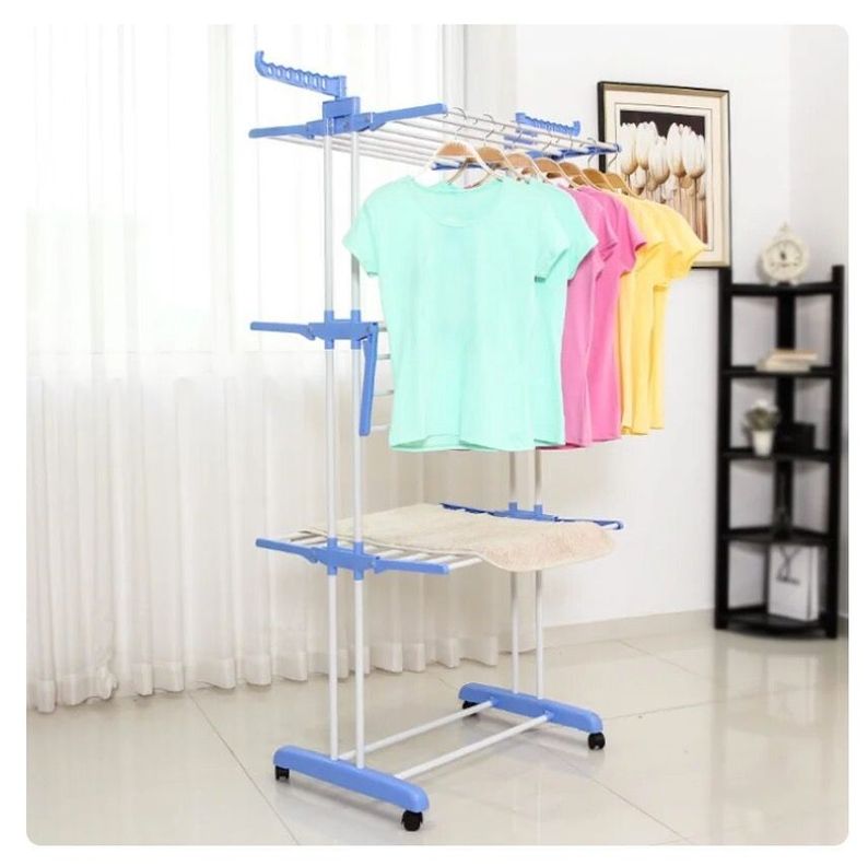 Perchero De Ropa Hogar De 3 Capas Colgador-2