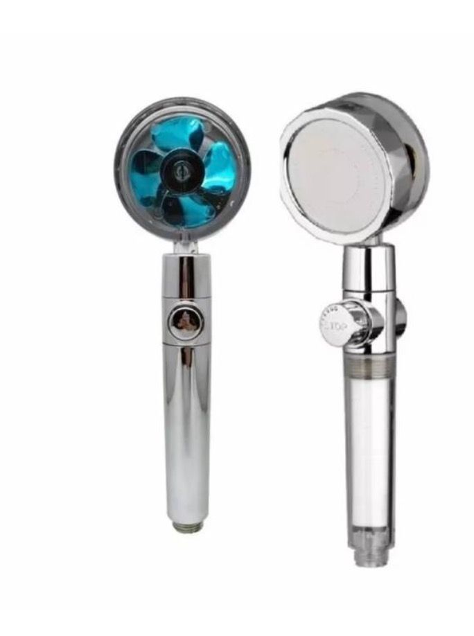 2x Eco Ducha Cabezal Ducha Telefono Turbina Aument-1