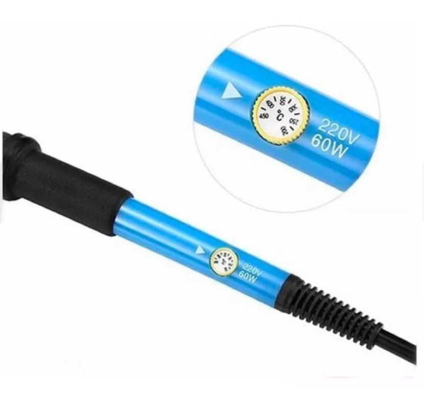 Cautin Soldadura Kit Accesorios 60w c/ Tester-1