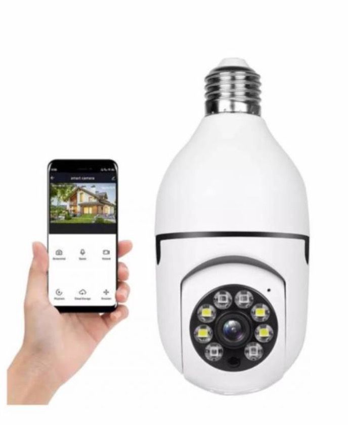 Camara IP Ampolleta Motorizada 360° E27 1080P-0