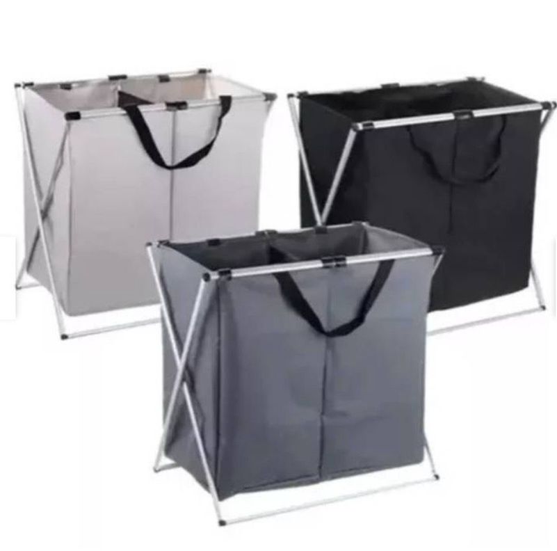 Cesta Canasto Plegable Almacenamiento Ropa NEGROXL-2