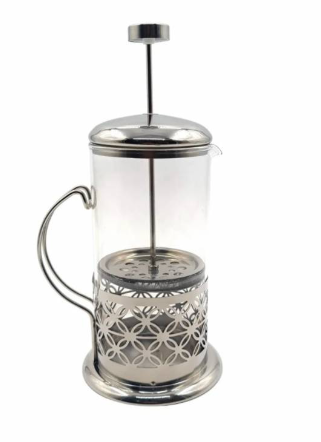 Tetera Cafetera De Vidrio Francesa 1000ml Acero Inoxidable-0