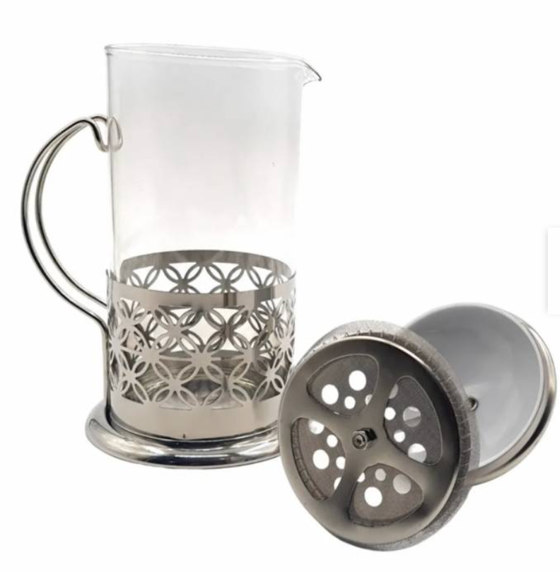 Tetera Cafetera De Vidrio Francesa 1000ml Acero Inoxidable-2