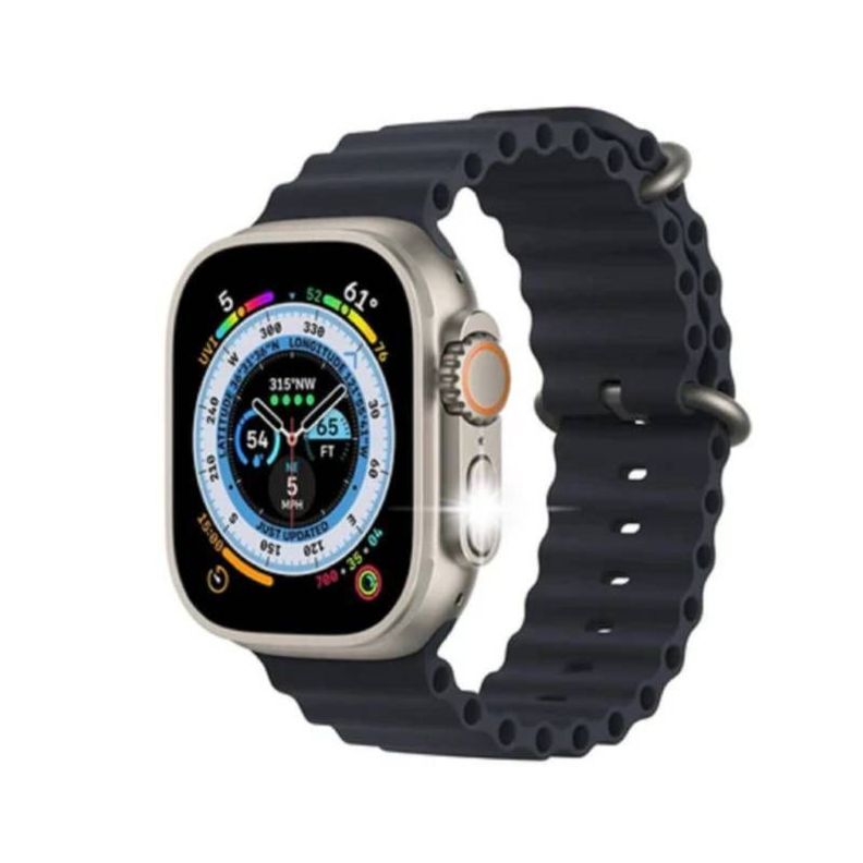 SMARTWATCH RELOJ INTELIGENTE + AUDIFONOS NEGRO -1