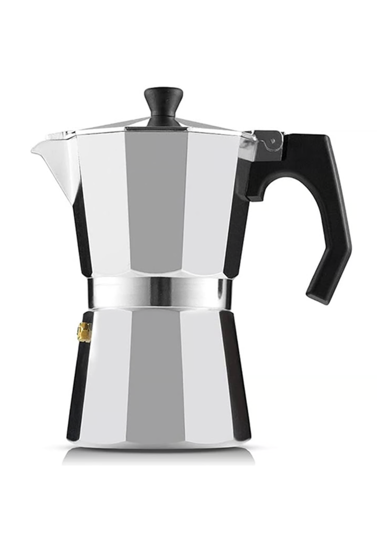 Cafetera Italiana Greca 450ml 9 Tazas Espresso Acero Inoxidable-0