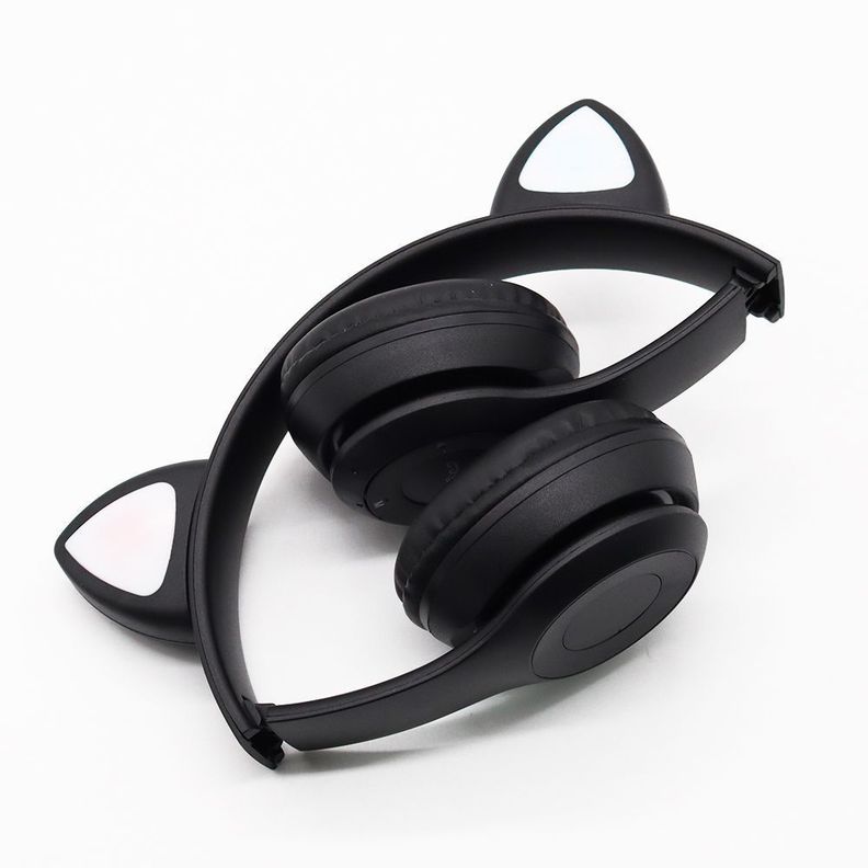 Audífonos Inalámbricos Bluetooth Oreja De Gato P47 Luz Rgb-2