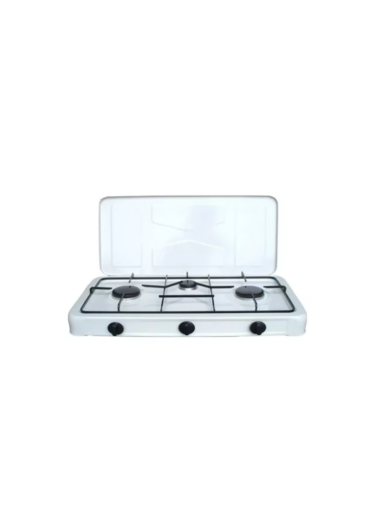 COCINA ENCIMERA CON TAPA A GAS 3 HORNILLAS-2