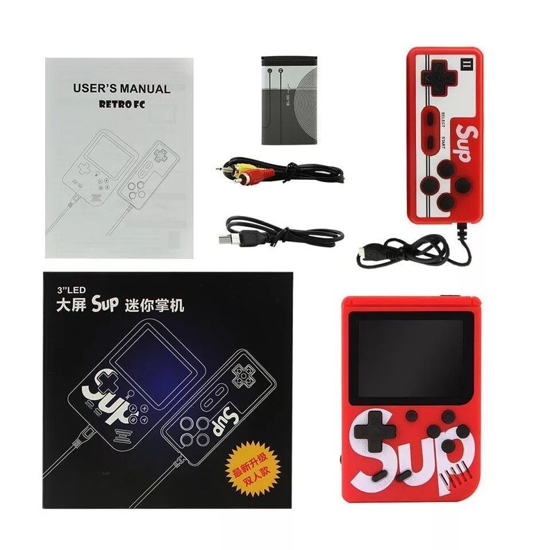 CONSOLA PORTATIL DE JUEGOS  CON CONTROL-1