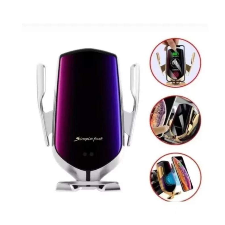 Soporte Celular Auto Cargador Inalambrico Rapdo S5-3