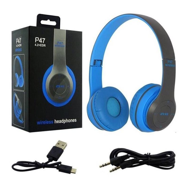 Audífonos Bluetooth P47 - Azul-0
