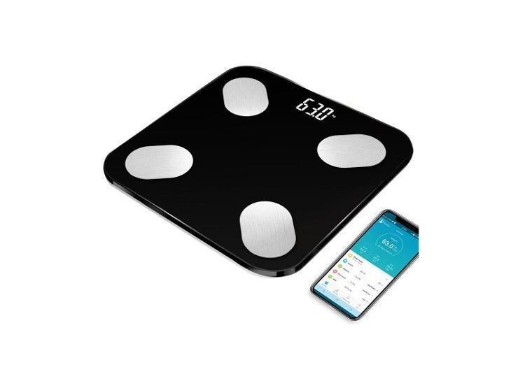 Pesa Digital Bluetooth Medidor IMC Negra-1