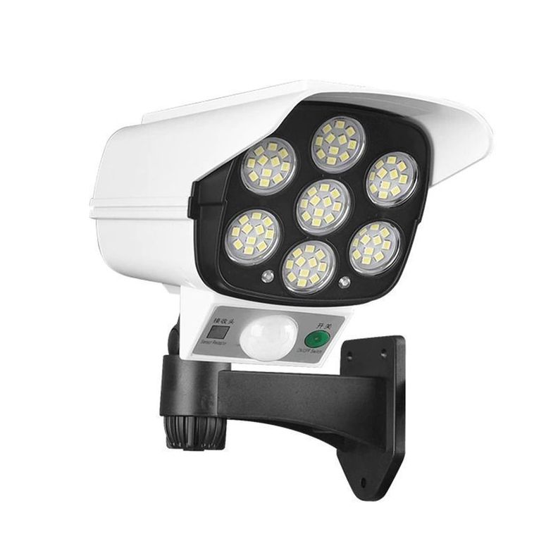Foco Solar con Diseño de Cámara de Seguridad-0