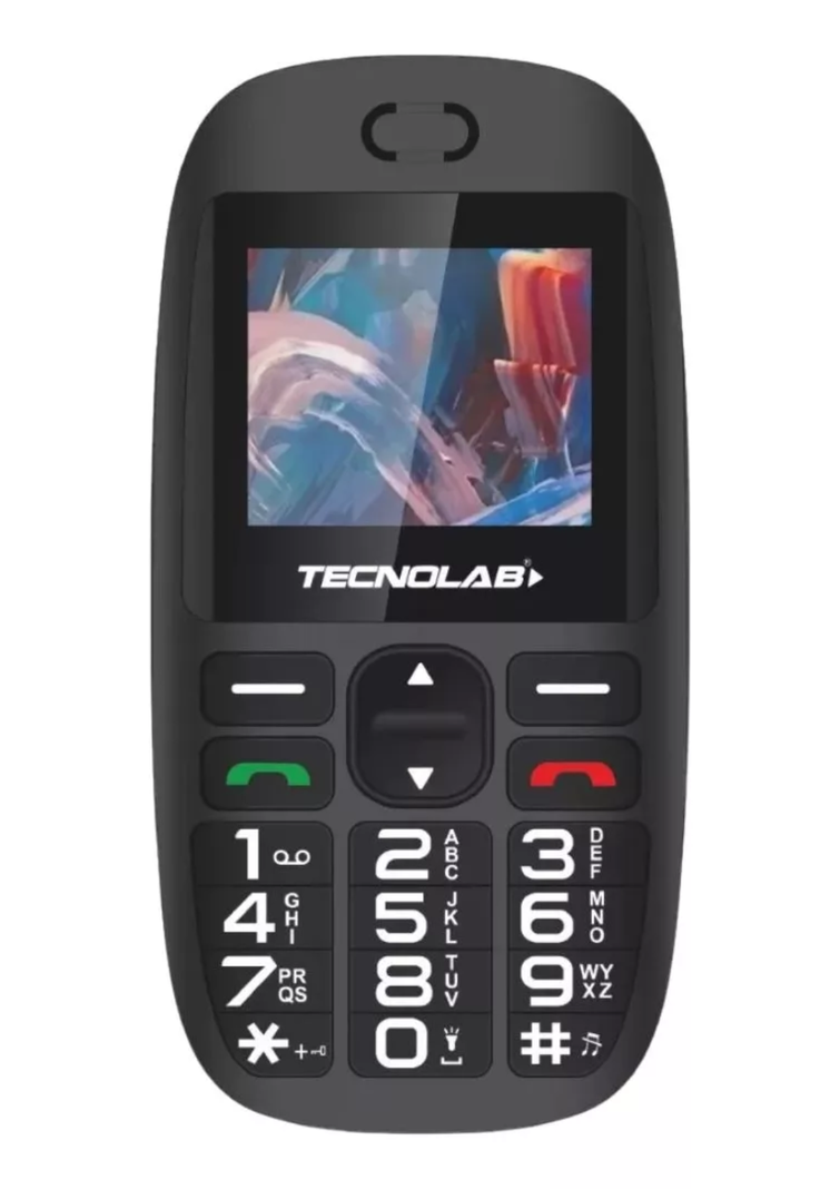 Celular Telefono Senior Adulto Mayor 4G Doble SIM Card 1.77" Teclas Grandes Boton SOS-0